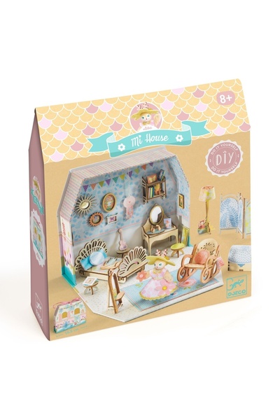 djeco Miniature house to assemble and color White, for Girls ages 6 - 9, 9+