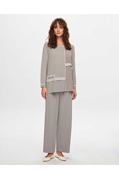 MISS DALIDA T24Y-7001 Bol Paça Triko Pantolon 1381-DARK GREY