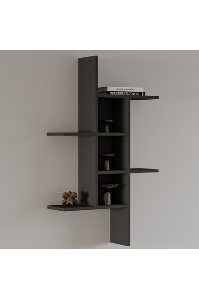 İNARCH DİZAYN Madagaskar Duvar Rafı – Asimetrik Tasarım, Duvara Monte Dekorat...