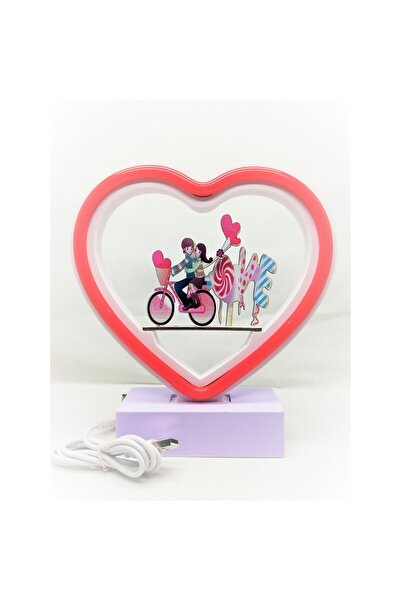 Bibilel Διακοσμητικό Φωτιστικό με Μπαταρίες Neon Love 20 εκ. Κόκκινο