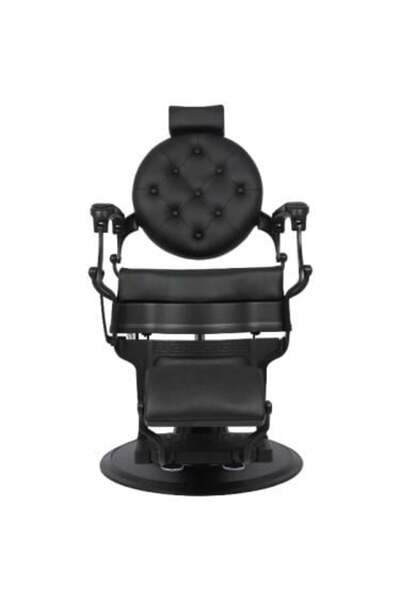 Salon System كرسي حلاقة رجالي فاخر وأنيق - أسود