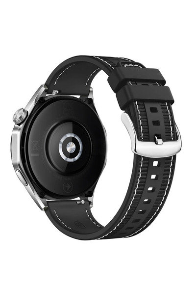 Forzacase Xiaomi Watch S5 46mm ile uyumlu Dikişli Kumaş Görünüm Silikon Kordo...