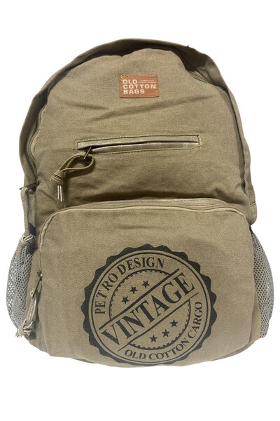 Old Cotton Quality Single Compartment Vintage Design Daily Trip School Backpack North Dakato Bag Brand 30X43Cm