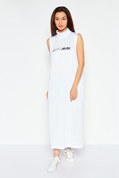 Nike Women Sportswear Fit Sleeveless Outdoor Dress, White/Black