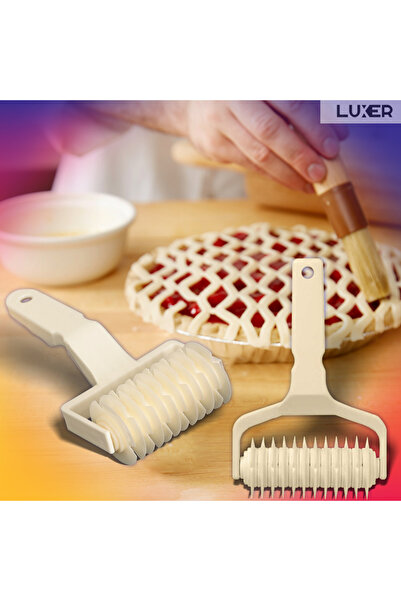 LUXER Rola Pentru Modelat Aluatul de Tarte, Placinte sau Prajituri, 17.5x10 cm,