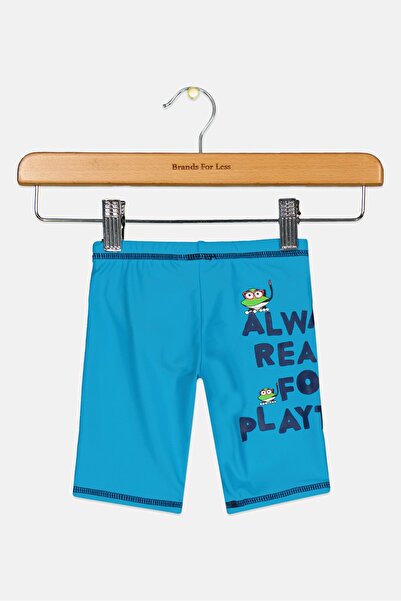 ARENA Toddlers Boys Graphic Print Trunks Swimwear, Dark Turquoise