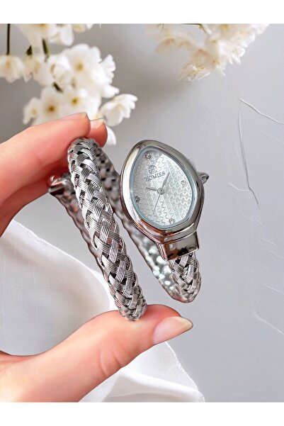 Homies ساعة يد نسائية ماركة + سوار هدية