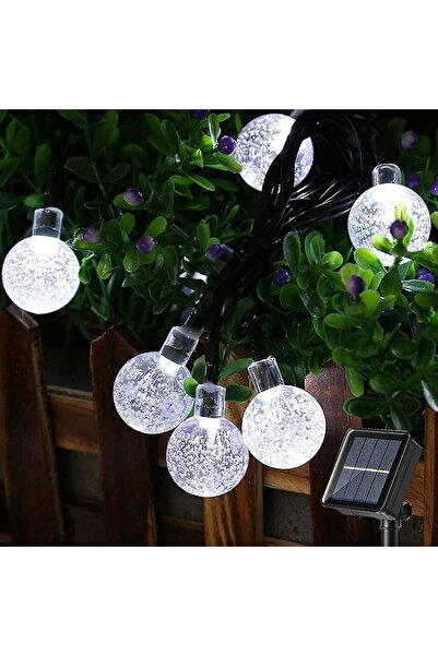 OEM Instalație solară bulb, 50 LED-uri, 6 metri, de exterior, alb rece