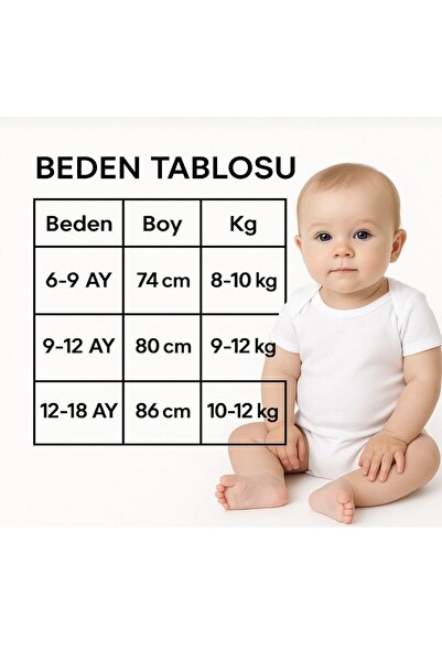 AKİ MODA KİDS Baby Boy 100% Cotton 2-Piece Top and Bottom Set