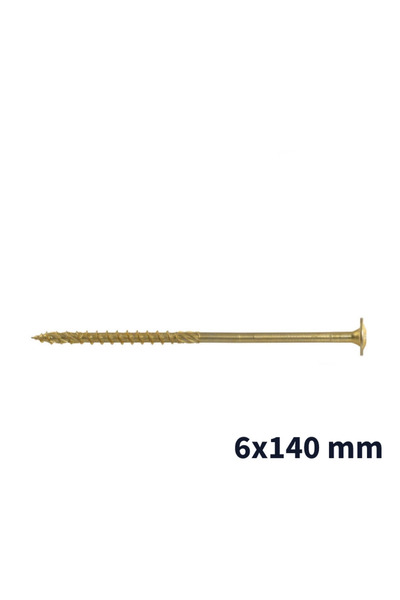 Other Șuruburi pentru lemn cu cap cu șaibă 6x140, 50 bucăți