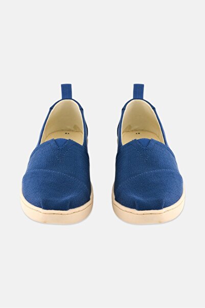 Toms Kid Boy Tencel Slip On Casual Shoes, Blue/White