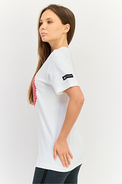 adidas Women Sportswear Fit Short Sleeve Outdoor T-Shirt, White