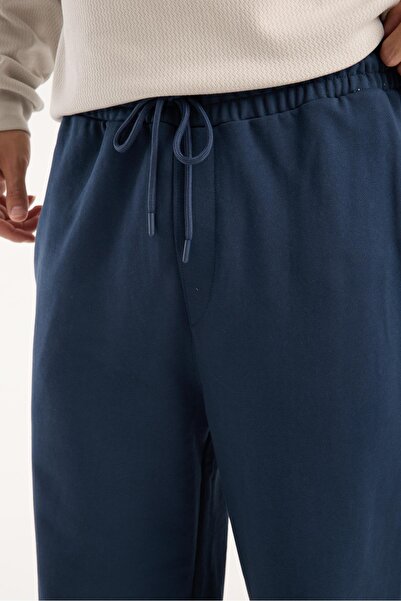 Store 100% Cotton Relaxed Fit Lace-Up Waist Baggy Pants