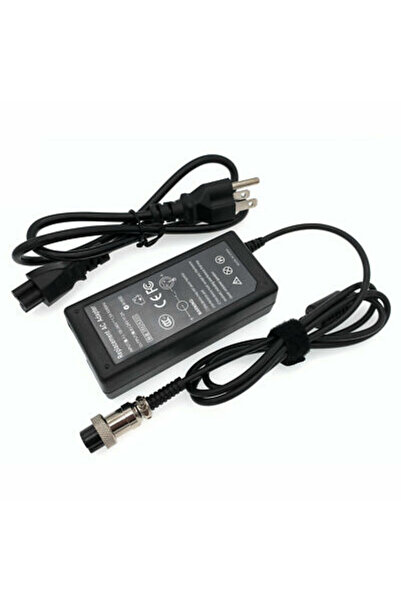 genernic شاحن بطارية دراجة كهربائية ٤٨ فولت ٢ أمبير، مزود بموصل XLR ثلاثي الأ...