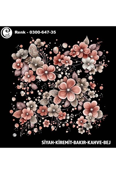 Cenk Desenli Oyalık Yazma - 0300-647