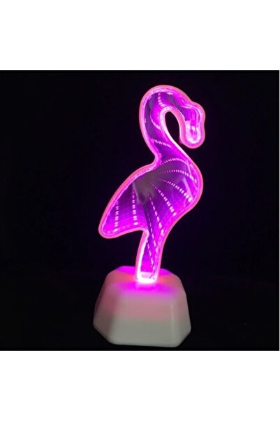 Bibilel Lampă decorativă cu baterie/USB Neon Flamingo 20 cm violet