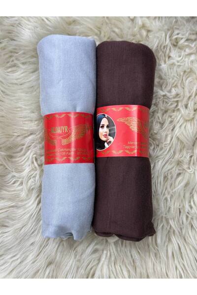 ALDAİR 2 bucăți șal din bumbac pieptănat simplu