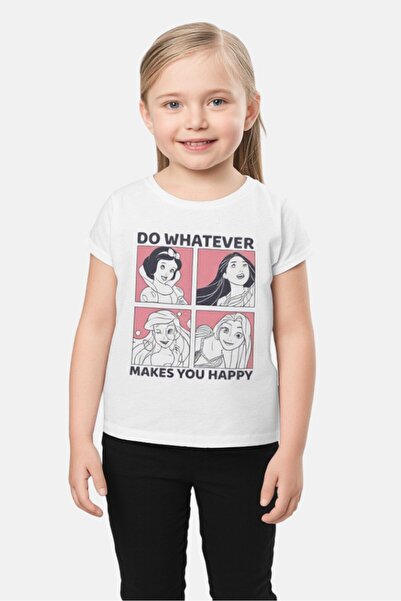 Sinsay x Disney Kids Girl Graphic Print Short Sleeve T-Shirt, Multicolor