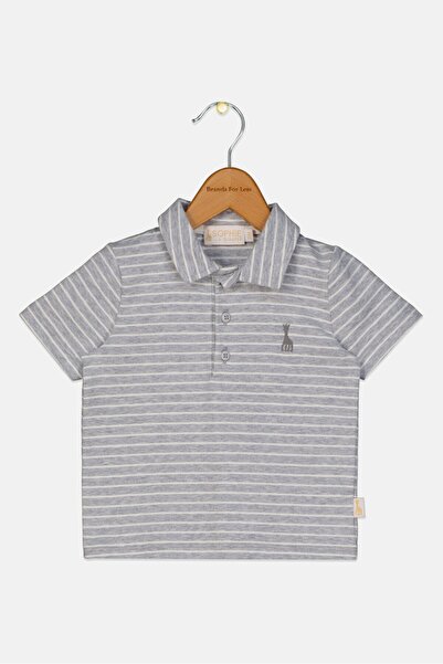 Sophie La Girafe Toddlers Boy Stripe Short Sleeve Polo Shirt, Multicolor