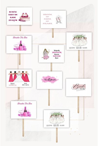 43 cici süsler organizasyon Bride To Be Konuşma Balonu Seti Bride Pankartları...