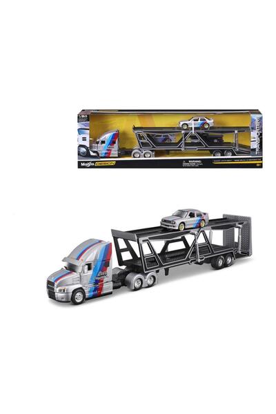 Maisto 1:64 Ölçek Mack Anthem - 1988 Bmw M3 Serisi Taşıyıcı Tır