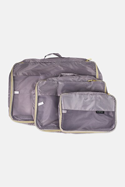 Ellen Tracy 3 Pieces Packing Cubes, Grey