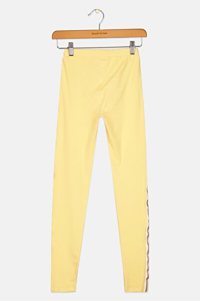 GAP Kids Girl Stripe Pull On Leggings, Yellow