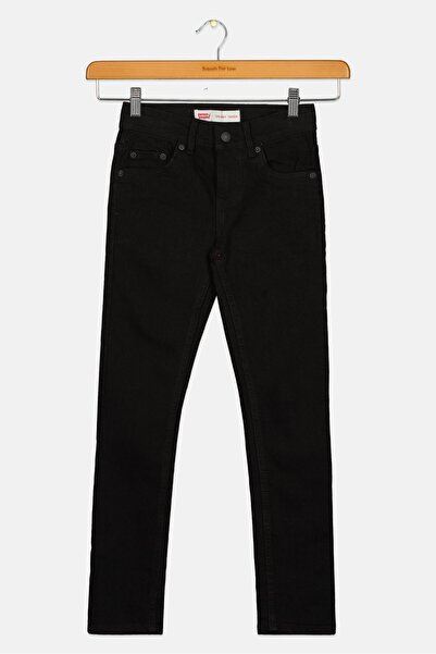 Levi's Kids Boy Stretch Fit Washed Skinny Taper Jeans, Black