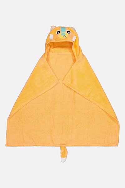 Playgro Toddlers Boy Graphic Print Hooded Towel, Orange