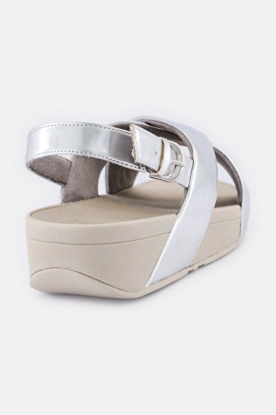 Fitflop Women Silver Mirror Adjustable Buckle Sandal, Silver