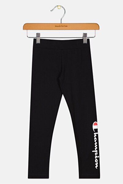 Champion Toddlers Girl Brand Logo Leggings, Black