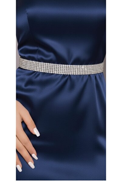 Zanora Кришталевий ремінь з стразами для вечірнього вбрання, 6 рядів