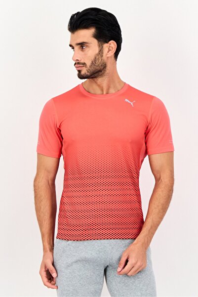Puma X One8 Men Sportswear Fit Short Sleeves Training T-Shirt, Coral