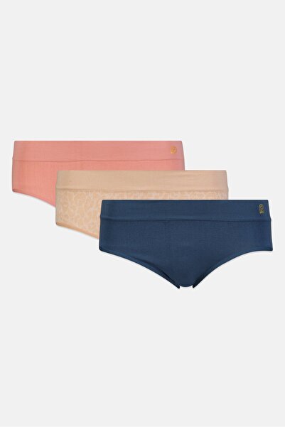 Chinese Laundry سراويل داخلية نسائية بشعار 3 علامات تجارية، متعددة الألوان