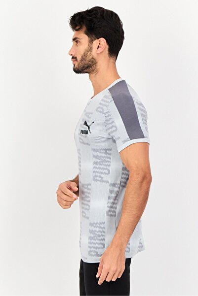 Puma Men Slim Fit Short Sleeve Brand Logo Outdoor T-Shirt, Multicolor