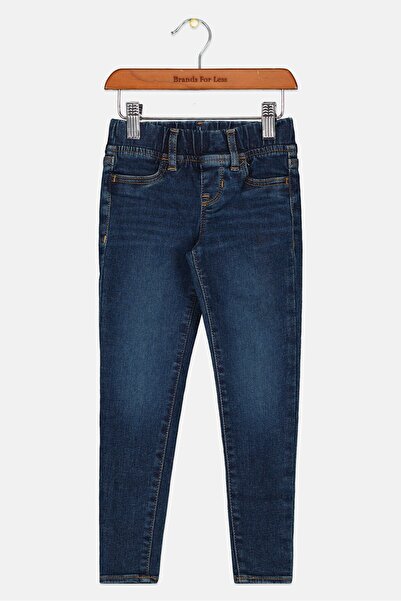 GAP Kids Girl Jegging Washed Max Stretch High Rise Jeans, Dark Blue