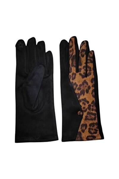 Aware Time Desenli Dokunmatik Kumaş Kadın Eldiven