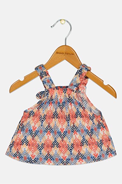 Canada House Toddlers Girl Abstract Print Tops, Multicolor