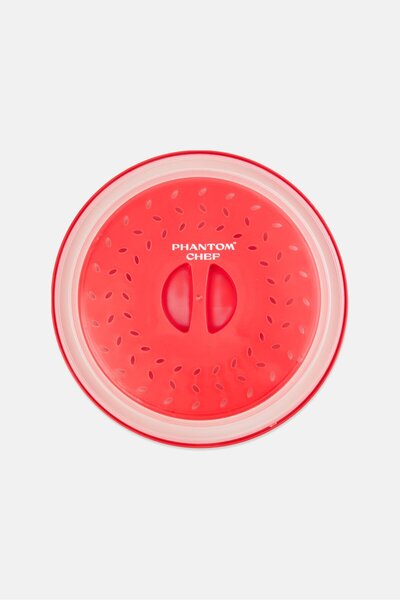 Phantom Chef 2 Pcs Foldable Microwave Covers, Red