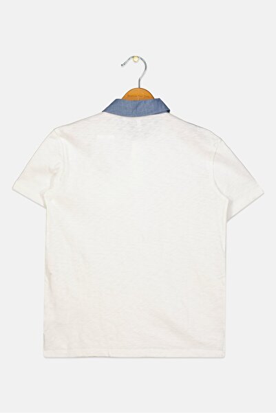 GAP Kids Boy Short Sleeves Plain Polo Shirt, White