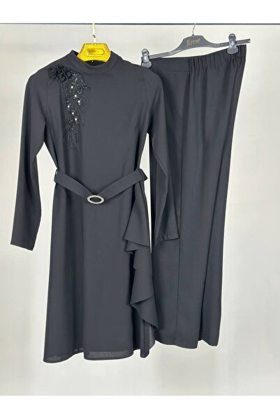 Krem Costum dublu cu pantaloni