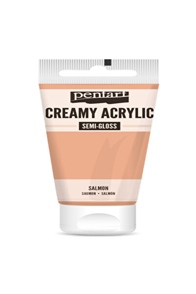 Pentart SALMON ACRYLIC COLOUR CREAMY SEMI GLOSS 60 ML
