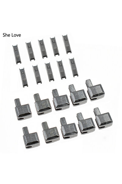 Choice4 5# أسود WA01WLH016-07 Chzimade 10 مجموعات 5# سدادة سحاب معدنية لإصلاح...