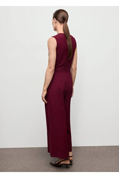 MANGO Woman Kemerli anvelop kesim tulum