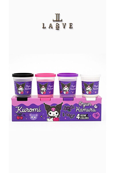 kuromi عجينة اللعب المرخصة بأربعة ألوان في علبة خاصة كبيرة الحجم للموسم الجديد