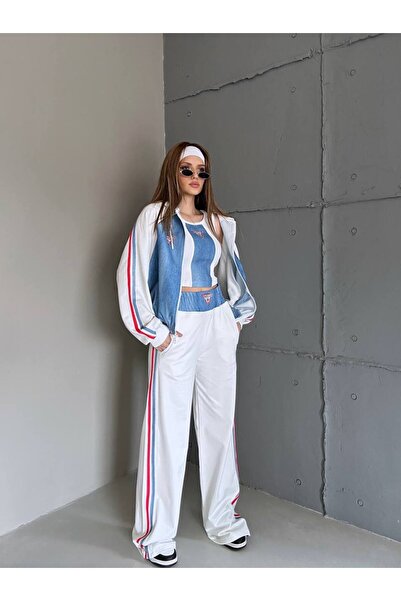 bonibon butikk Γυναικεία ρούχα πολυτελείας ποιότητας Ειδικής κατασκευής Τζιν Λεπτομερές ύφασμα διπλής όψης Σετ 3 τεμαχίων