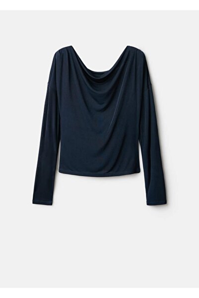 MANGO Woman Drape yaka bluz