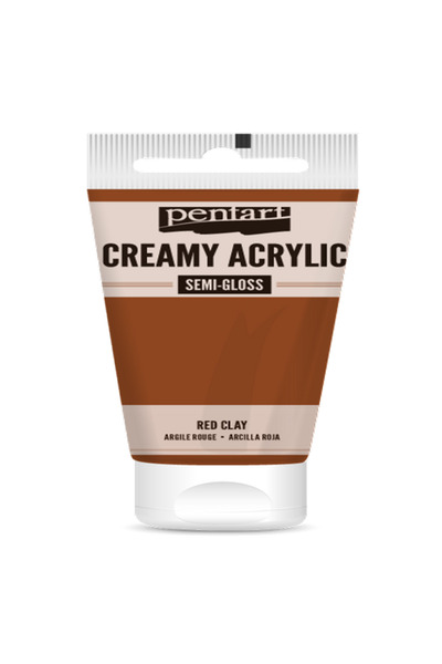 Pentart RED CLAY ACRYLIC COLOUR CREAMY SEMI GLOSS 60 ML