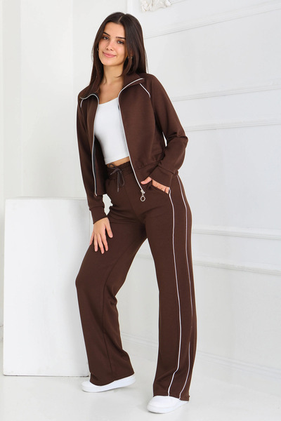 Butik Set dublu Ara cu secțiuni Modal maro - 27877-BROWN