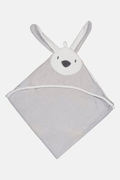Sinsay Toddlers Boy Rabbit Story Hooded Blanket, Grey